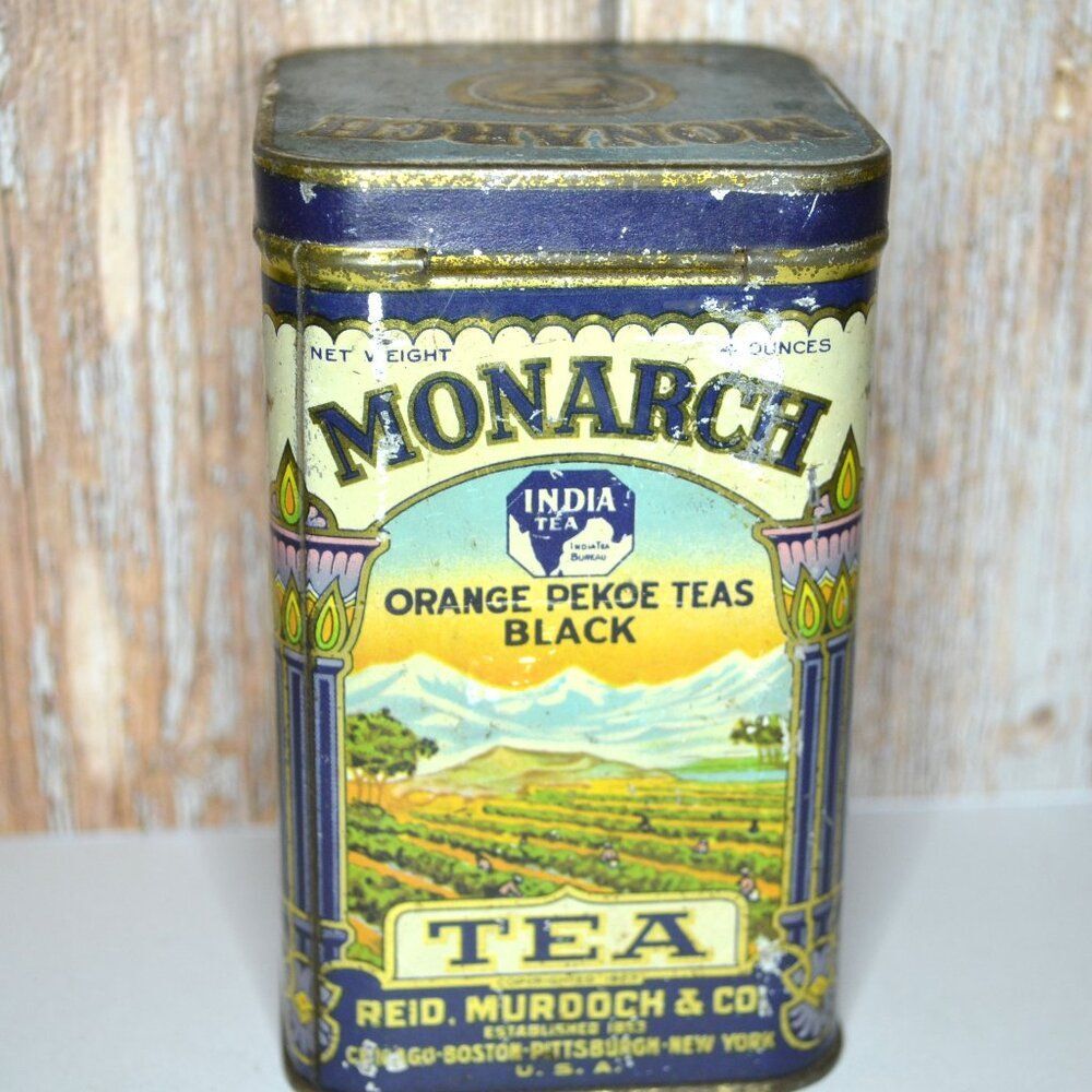 Vintage Monarch Tea Tin Reid, Murdoch & Co. - Picture 3 of 4